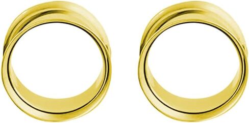 2-8pcs الفولاذ الجراحي PVD سوداء الفضة الفضة 12g-2 بوصة الأذن ، أنفاق الأذن ، أنفاق الأذنين ، أنفاق مزدوجة مزدوجة مقابس ثقب القرط in Kuwait