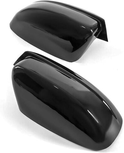 1Pair Door Side Mirror Covers Caps Fit for 2011-2014 Chrysler 200 for 2011-2018 Chrysler 300 Glossy Black Mirror Cap Covers in Saudi Arabia