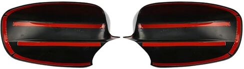 1Pair Door Side Mirror Covers Caps Fit for 2011-2014 Chrysler 200 for 2011-2018 Chrysler 300 Glossy Black Mirror Cap Covers in Saudi Arabia