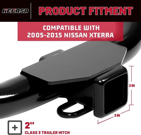 HECASA Class 3 Trailer Hitch Compatible with 2005-2015 Nissan Xterra Rear Bumper Trailer Tow Hitch 2 Inch Receiver in Saudi Arabia
