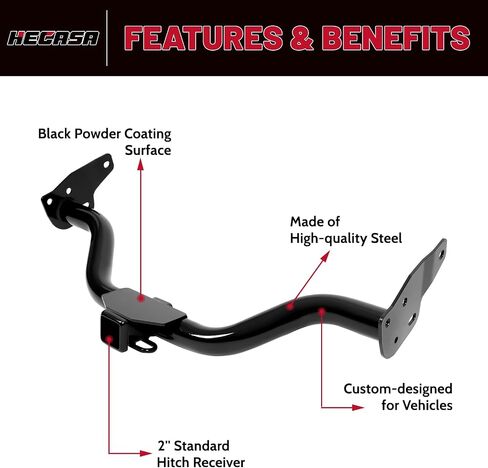 HECASA Class 3 Trailer Hitch Compatible with 2005-2015 Nissan Xterra Rear Bumper Trailer Tow Hitch 2 Inch Receiver in Saudi Arabia