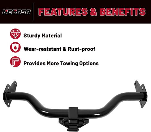 HECASA Class 3 Trailer Hitch Compatible with 2005-2015 Nissan Xterra Rear Bumper Trailer Tow Hitch 2 Inch Receiver in Saudi Arabia