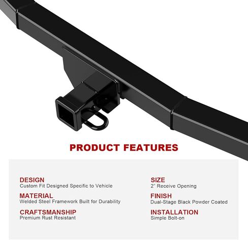 APS REAT TORING HIGH RECEIVER ، Class 3 Trailer Hitch متوافق مع Toyota Highlander 2020-2025 in Saudi Arabia
