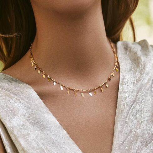 Layered Heart Necklaces for Women 3 Piece Set of 18k Gold Plated Stainless Steel Dainty Layered Choker Necklace Adjustable Length Trendy Multi Layer Chains for Wife Birthday Valentine's Day in Saudi Arabia
