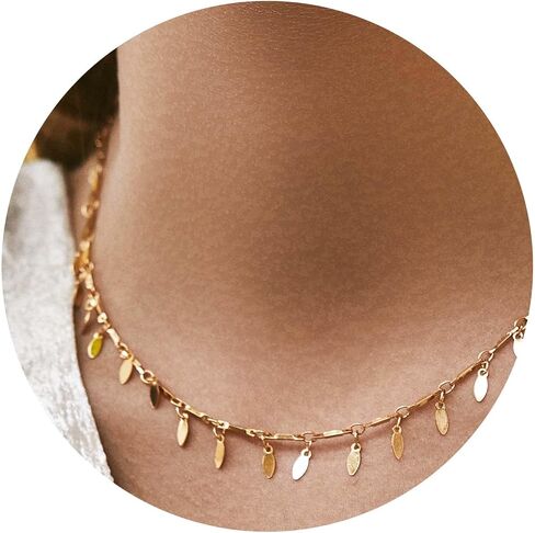 Layered Heart Necklaces for Women 3 Piece Set of 18k Gold Plated Stainless Steel Dainty Layered Choker Necklace Adjustable Length Trendy Multi Layer Chains for Wife Birthday Valentine's Day in Saudi Arabia