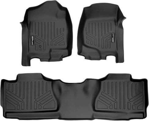 MAXLINER Custom Fit Floor Mats 2 Row Liner Set Compatible with 2007-2013 Chevrolet Avalanche in Saudi Arabia