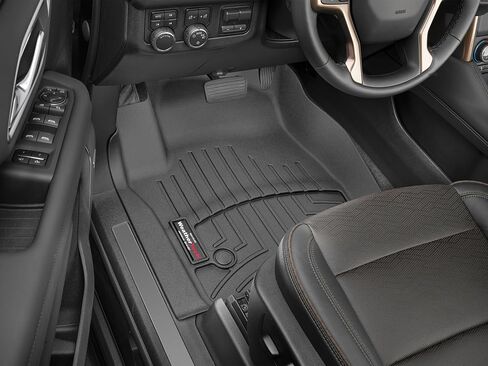 WeatherTech Custom Fit FloorLiners for Escalade, Escalade ESV, Escalade-V, Escalade-V ESV, Suburban - 1st Row (4416321), Black in Saudi Arabia