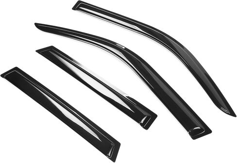 Modern-Depo Window Visor Rain Guards Vent Deflectors, Compatible with 2021-2025 Ford Bronco Sport 4DR, Slim Style Black Tape-On Side Car Window Visors, 4PCS in Kuwait