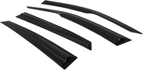Modern-Depo Window Visor Rain Guards Vent Deflectors, Compatible with 2021-2025 Ford Bronco Sport 4DR, Slim Style Black Tape-On Side Car Window Visors, 4PCS in Kuwait
