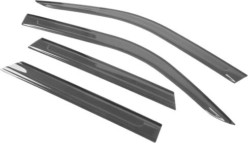 Modern-Depo Window Visor Rain Guards Vent Deflectors, Compatible with 2021-2025 Ford Bronco Sport 4DR, Slim Style Black Tape-On Side Car Window Visors, 4PCS in Kuwait