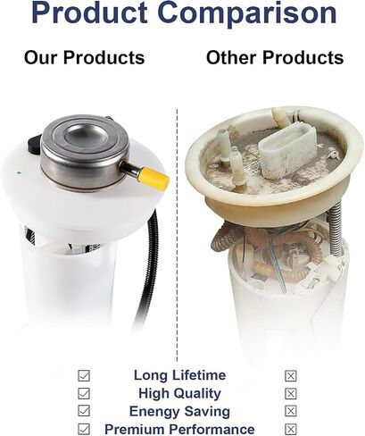 مجموعة وحدة مضخة الوقود الكهربائية متوافقة مع 2000-2004 دودج داكوتا غاز 2.5L 3.7L 3.9L V8 4.7L 5.9L 24 Gal. استبدل E7128MN E7185M VANBOL0132 مع بيك آب O-Ring Crew Cab in Saudi Arabia