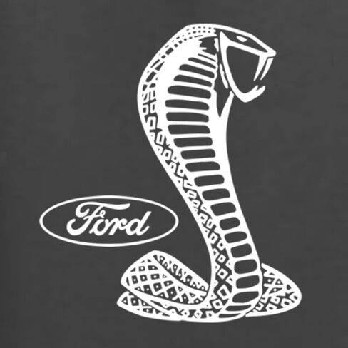Wild Bobby Retro Ford Shelby Cobra Emblem Vintage White Logo Cars and Trucks Front and Back Unisex Hoodie Sweatshirt in Saudi Arabia