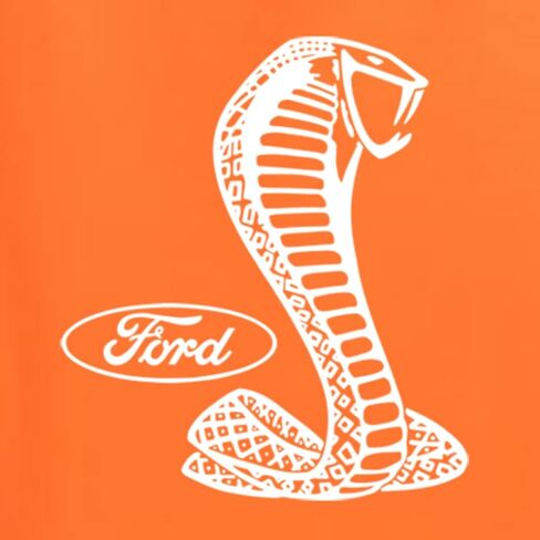 Wild Bobby Retro Ford Shelby Cobra Emblem Vintage White Logo Cars and Trucks Front and Back Unisex Hoodie Sweatshirt in Saudi Arabia