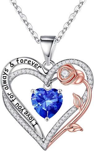 Memorjew Jewelry for Women - 925 Sterling Silver Heart Necklaces for Women, Anniversary Birthday Gifts for Women, Jewelry Gifts for Women Wife Girlfriend Mom in Saudi Arabia