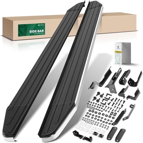 YHTAUTO 5.5" Running Boards Side Steps Fit Toyota RAV4 2006-2018(Exc. 2018 RAV4 Adventure Submodel), SUV, Aluminum Black Powder, w/Tall Rubber Strip, Cab Side Step Rails Off-Road Exterior Accessories in Saudi Arabia