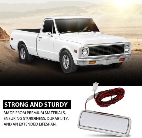 ALLGOOD LED Dome Light Lamp Assembly, Compatible with Chevy GMC Pickup Truck C/K 10 20 30 1960 1961 1962 1963 1964 1965 1966 1967 1968 1969 1970 1971 1972, Chrome Base in Saudi Arabia