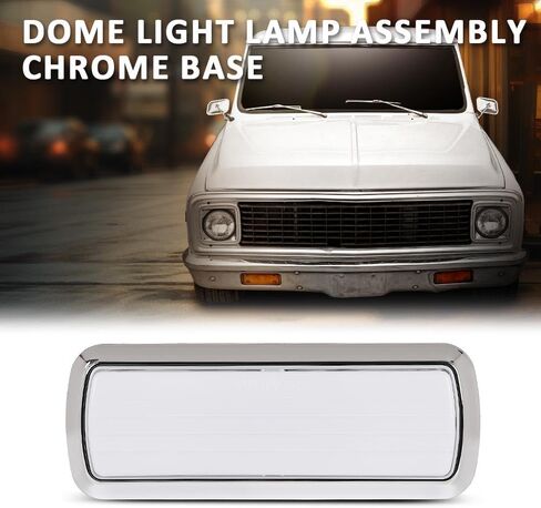 ALLGOOD LED Dome Light Lamp Assembly, Compatible with Chevy GMC Pickup Truck C/K 10 20 30 1960 1961 1962 1963 1964 1965 1966 1967 1968 1969 1970 1971 1972, Chrome Base in Saudi Arabia