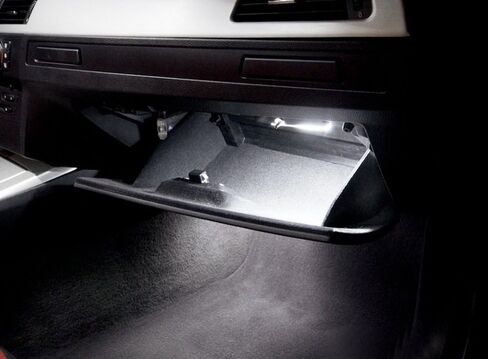 Ijdmtoy كامل LED قفاز LED مصباح التوافق مع BMW 1 3 X1 X3 X5 Series Mini Cooper ، استبدال OEM ، مدعوم من 18-SMD Xenon LED LID in Saudi Arabia