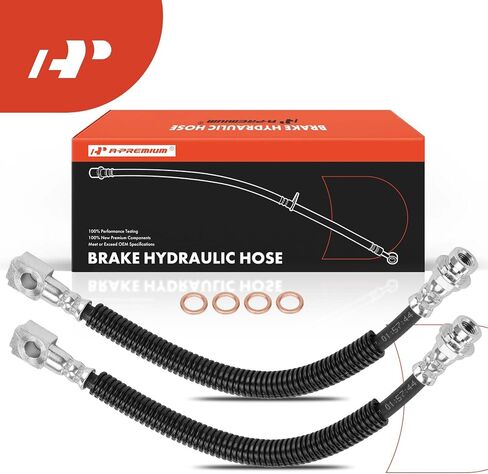 A -Premium Front Driver و Brake Side Skhose خراطيم هيدروليكي متوافق مع نماذج شيفروليه و GMC المختارة - Blazer ، Jimmy ، 1998 1999 2000 - استبدل# 22163515 (حزمة 2) in Saudi Arabia
