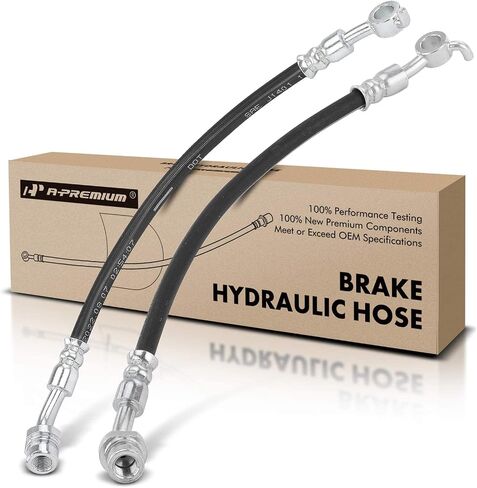 A-Premium Rear Side Brake Hydraulic Hose Compatible with Hyundai and Kia Models - Azera 2012-2017, Sonata 2011-2015, Cadenza 2014-2016, Optima 2011-2016 - Replace# 587373V600(Pack of 2) in Saudi Arabia