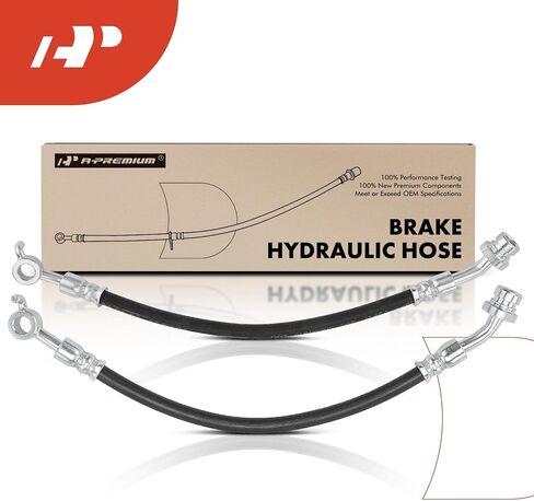 A-Premium Rear Side Brake Hydraulic Hose Compatible with Hyundai and Kia Models - Azera 2012-2017, Sonata 2011-2015, Cadenza 2014-2016, Optima 2011-2016 - Replace# 587373V600(Pack of 2) in Saudi Arabia