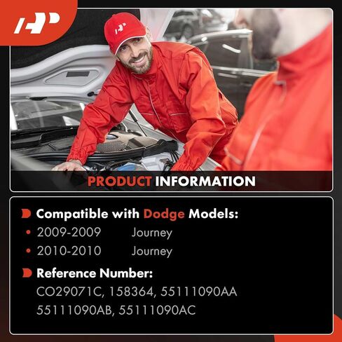 مكيف الهواء A-premium ضاغط AC مع القابض متوافق مع Dodge Journey 2009-2010 ، 3.5L in Saudi Arabia