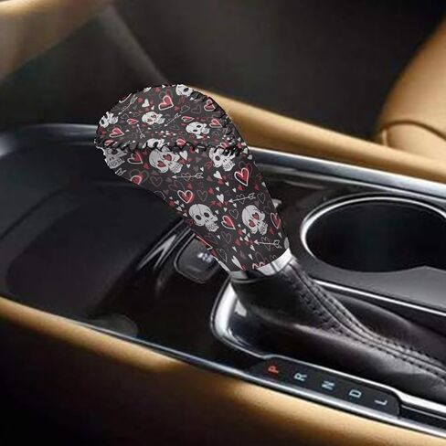Hunting Camo Pattern 2 Pieces Car Gear Shift Cover Set for Women Men, Non-Slip Auto Gear Shift Knob Protector with Handbrake Cover Automotive Interior Decoration in Kuwait