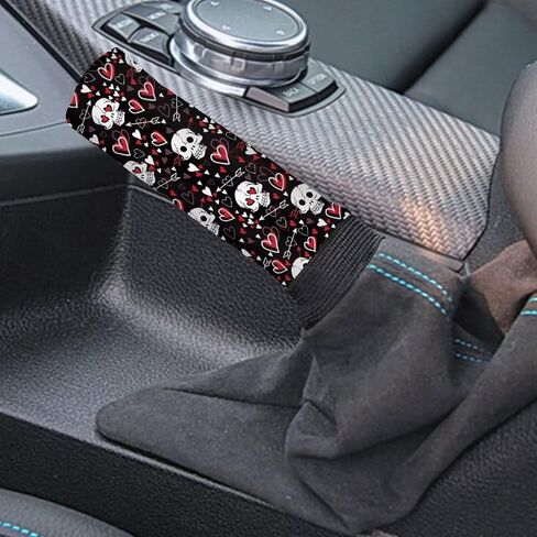 Hunting Camo Pattern 2 Pieces Car Gear Shift Cover Set for Women Men, Non-Slip Auto Gear Shift Knob Protector with Handbrake Cover Automotive Interior Decoration in Kuwait
