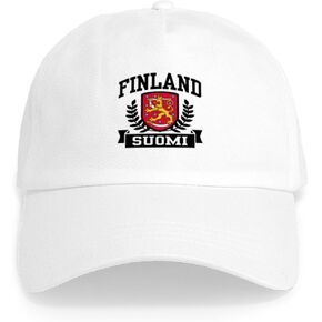 CafePress Finland Suomi Cap Unique Adjustable Baseball Hat White in Kuwait