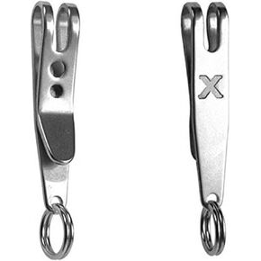 Stainless Steel Keychain Pocket Clip Multi-Purpose Pocket Suspension Clip and Key Ring Holder for EDC Outdoor Tools Multitools and Accessories in Saudi Arabia