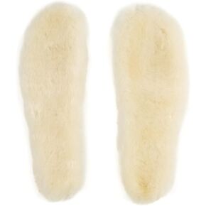Sheepskin Insoles Natural Unisex Cozy Warm Durable Soft Sheep Wool Fleece Replacement Inserts for Men and Women (8 Women/6 Men) in Saudi Arabia