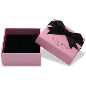 14pcs Small pink Cardboard Gift Jewelry Boxes for Necklace, Earring, Ring, Pendant, Bracelet, Anklet, Jewelry Holder，Bulk Gift Box jewelry display (pink with white stripes) in Saudi Arabia