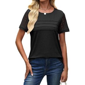 مذكرات القمصان القصيرة للسيدات الدانتيل دانتي 2025 ربيع الصيف قمم العطلة العصرية عملاء العمل غير الرسمي in Kuwait