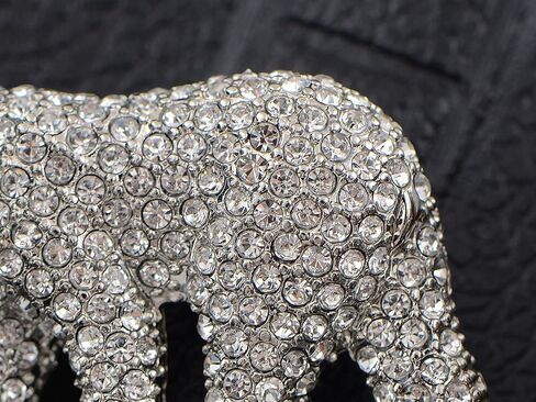 Alilang Women's Polar Bear Brooch Clear Clears Christmas Winter Holiday Pin Shawr Brooch in Kuwait