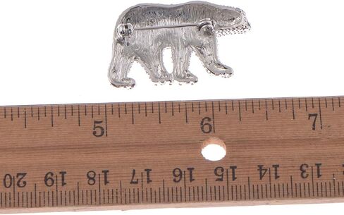 Alilang Women's Polar Bear Brooch Clear Clears Christmas Winter Holiday Pin Shawr Brooch in Kuwait