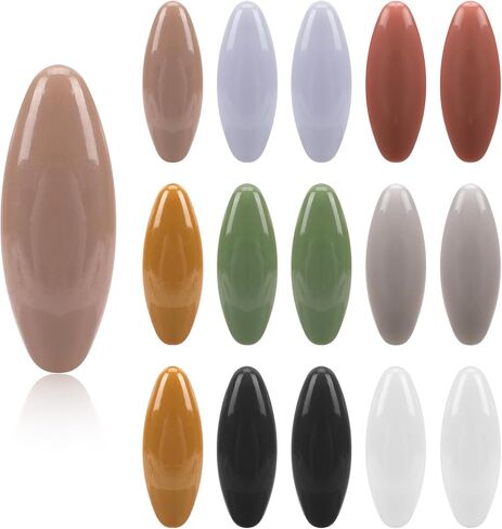 16pcs حجاب دبابيس وشاح دبابيس السلامة ملونة جوفاء البيضاوي دبوس الوشاح دبوس الدبوس الزخرفة ديكور وشاح البلاستيك ملحقات الحجاب للنساء in Saudi Arabia