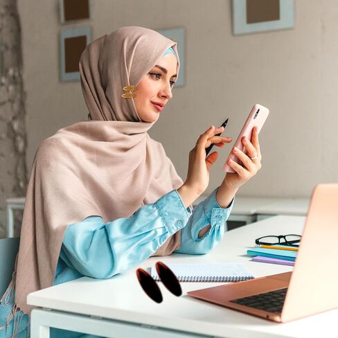16pcs حجاب دبابيس وشاح دبابيس السلامة ملونة جوفاء البيضاوي دبوس الوشاح دبوس الدبوس الزخرفة ديكور وشاح البلاستيك ملحقات الحجاب للنساء in Saudi Arabia