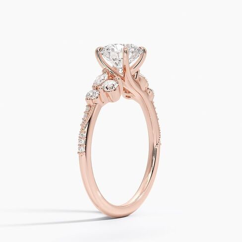 1-5 CT Moissanite خطبة الخطوبة خاتم Sterling Silver & 10K 14K 18K الذهب الصلب الطبيعة المستوحاة Moissanite هدية عيد الميلاد للنساء in Kuwait