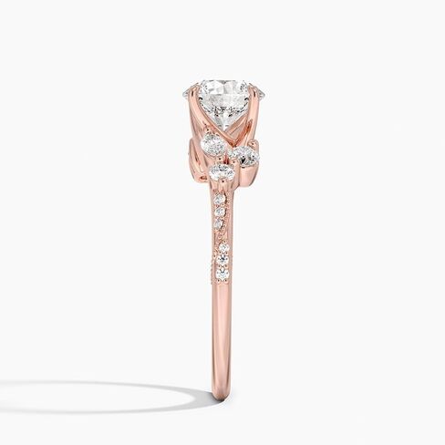 1-5 CT Moissanite خطبة الخطوبة خاتم Sterling Silver & 10K 14K 18K الذهب الصلب الطبيعة المستوحاة Moissanite هدية عيد الميلاد للنساء in Kuwait