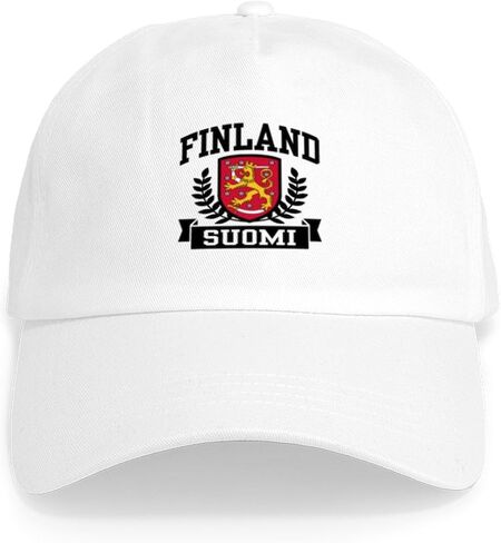 CafePress Finland Suomi Cap Unique Adjustable Baseball Hat White in Saudi Arabia