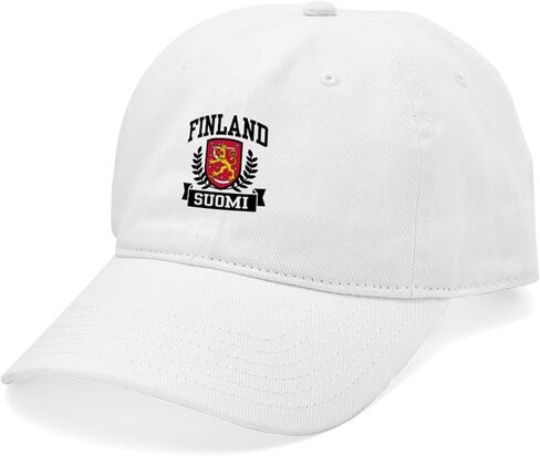 CafePress Finland Suomi Cap Unique Adjustable Baseball Hat White in Saudi Arabia