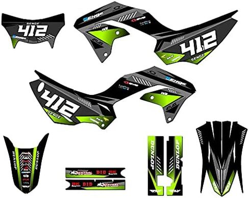 2020-2022 KLX 230 Surge Pink Senge Graphics Complete Kit with Rider I.D. Compatible with Kawasaki in Kuwait