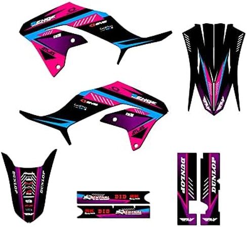 2020-2022 KLX 230 Surge Pink Senge Graphics Complete Kit with Rider I.D. Compatible with Kawasaki in Kuwait