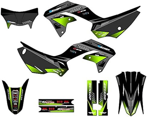 2020-2022 KLX 230 Surge Pink Senge Graphics Complete Kit with Rider I.D. Compatible with Kawasaki in Kuwait