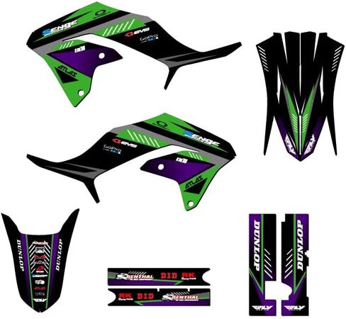 2020-2022 KLX 230 Surge Pink Senge Graphics Complete Kit with Rider I.D. Compatible with Kawasaki in Kuwait