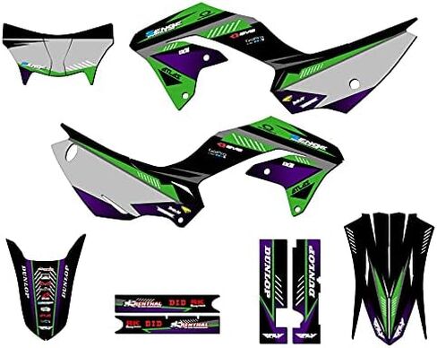 2020-2022 KLX 230 Surge Pink Senge Graphics Complete Kit with Rider I.D. Compatible with Kawasaki in Kuwait
