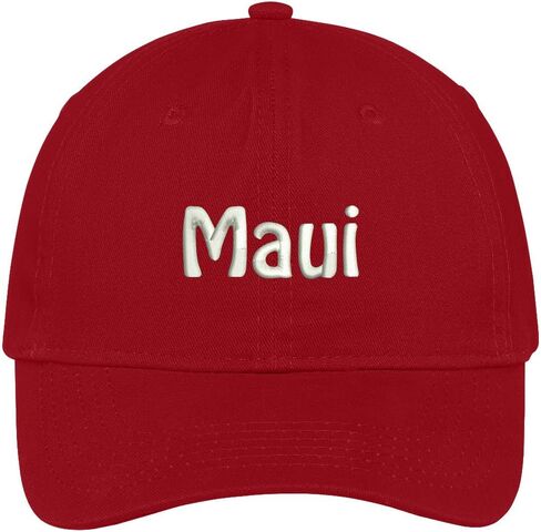 Trendy Apparel Shop Maui Embroidered Soft Cotton Low Profile Dad Hat Baseball Cap in Kuwait