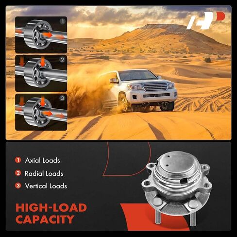 محمل العجلات الأمامية A-Premium وتجميع المحور مع 5-LUG متوافق مع Infiniti & Nissan-2003-2023-Q50 Q60 370Z G35 G35 G25 M35 M45 M56 QX70 QX50 in Saudi Arabia