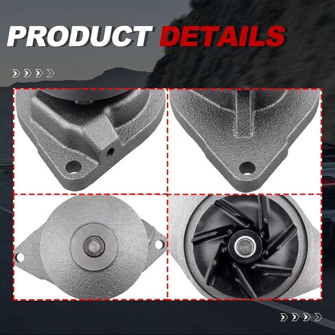 مضخة مياه المحرك السيارات ث/طوقا 3800984 R5003665AA متوافق مع Dodge RAM 2500 3500 4000 4500 5500 Freightliner Sterling Truck 6.7L 2007-2013 in Saudi Arabia