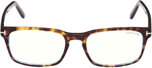 Tom Ford Ft 5938 052 Dark Havana البلاستيك العينات المستطيلة 54 ملم in Saudi Arabia